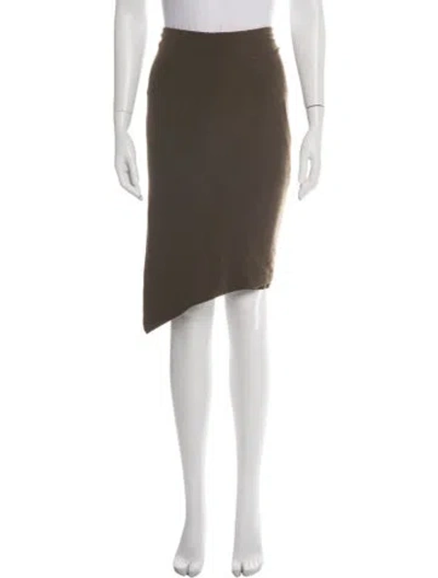 Pre-owned Donna Karan Midi Length Skirt In Brown