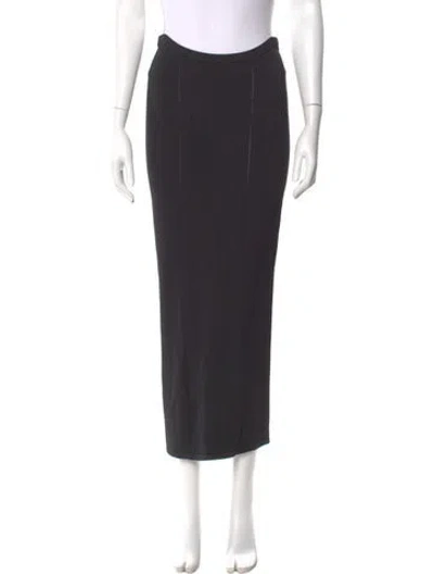 Pre-owned Donna Karan Midi Length Skirt In Gray