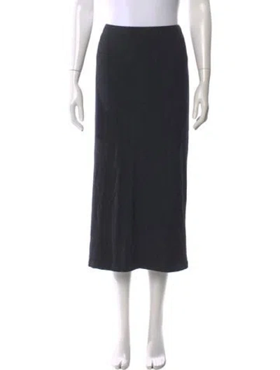 Pre-owned Donna Karan Midi Length Skirt In Gray
