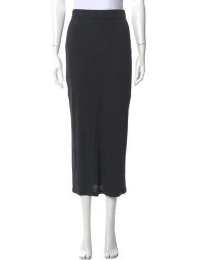 Pre-owned Donna Karan Midi Length Skirt In Gray