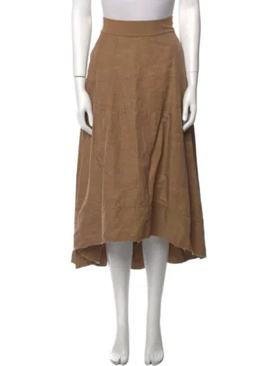 Pre-owned Donna Karan Midi Length Skirt In Neutral