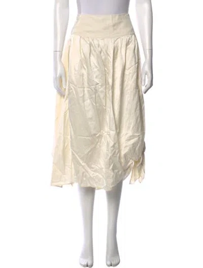 Pre-owned Donna Karan Midi Length Skirt In Neutral