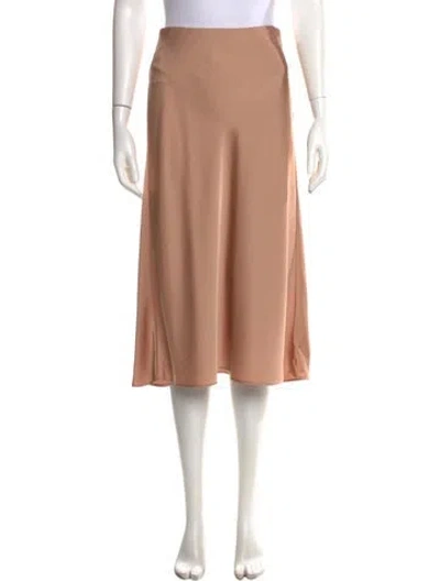 Pre-owned Donna Karan Midi Length Skirt In Neutral