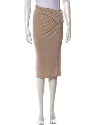 Pre-owned Donna Karan Midi Length Skirt In Neutrals