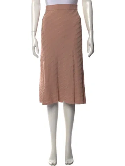 Pre-owned Donna Karan Midi Length Skirt W/ Tags In Neutrals