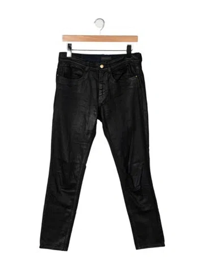 Pre-owned Donna Karan Mid-rise Skinny Leg Jeans In Black