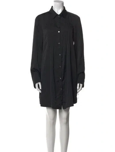 Pre-owned Donna Karan Mini Dress In Black