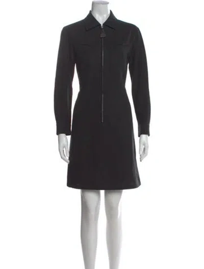 Pre-owned Donna Karan Mini Dress In Black