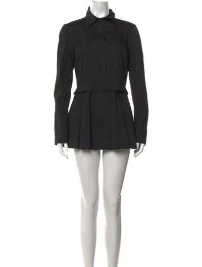Pre-owned Donna Karan Mini Dress In Black