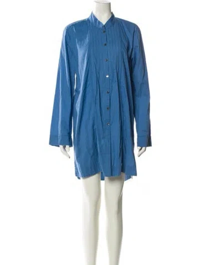 Pre-owned Donna Karan Mini Dress In Blue