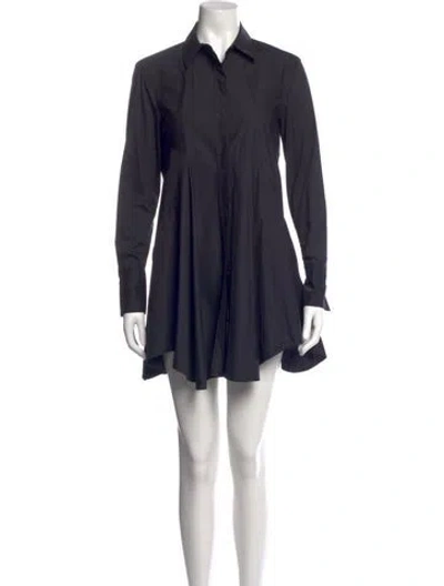 Pre-owned Donna Karan Mini Dress In Blue