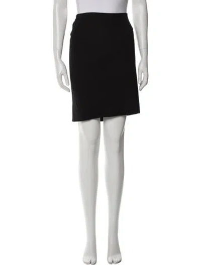 Pre-owned Donna Karan Mini Skirt In Black