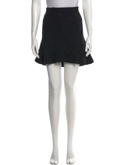 Pre-owned Donna Karan Mini Skirt In Black