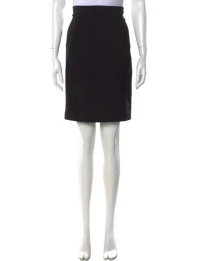 Pre-owned Donna Karan Mini Skirt In Black