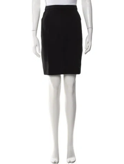 Pre-owned Donna Karan Mini Skirt In Black