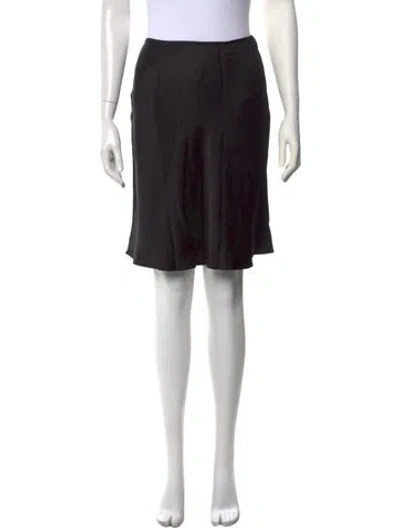 Pre-owned Donna Karan Mini Skirt In Black