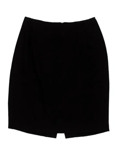 Pre-owned Donna Karan Mini Skirt In Black