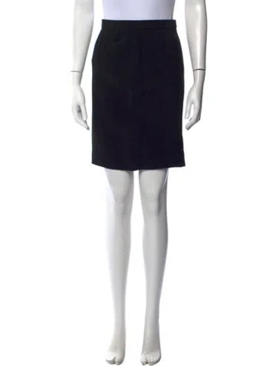 Pre-owned Donna Karan Mini Skirt In Black