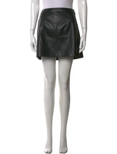 Pre-owned Donna Karan Mini Skirt In Black