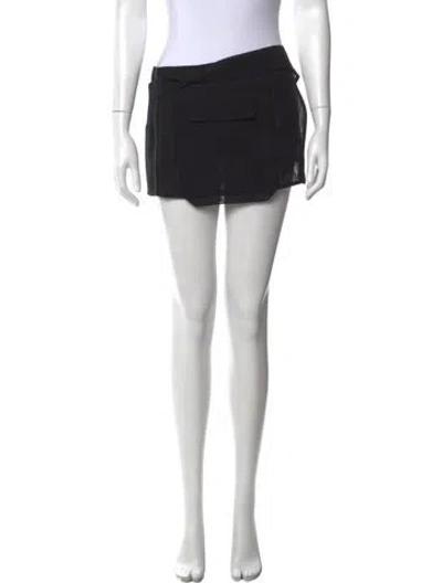 Pre-owned Donna Karan Mini Skirt In Blue