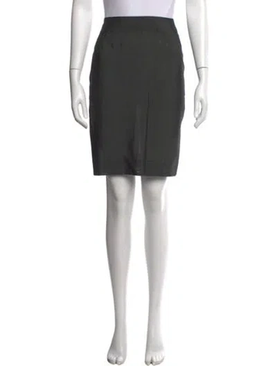Pre-owned Donna Karan Mini Skirt In Grey