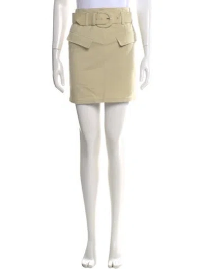 Pre-owned Donna Karan Mini Skirt In Neutral