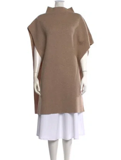 Pre-owned Donna Karan Mock Neck Sweater In Neutral