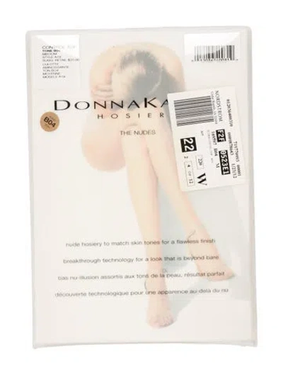 Pre-owned Donna Karan Neutral Nylon Tights In Neutrals