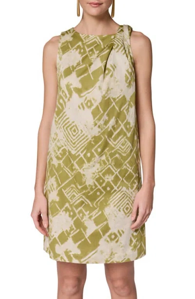 Donna Karan New York Abstract Print Shift Dress In Green