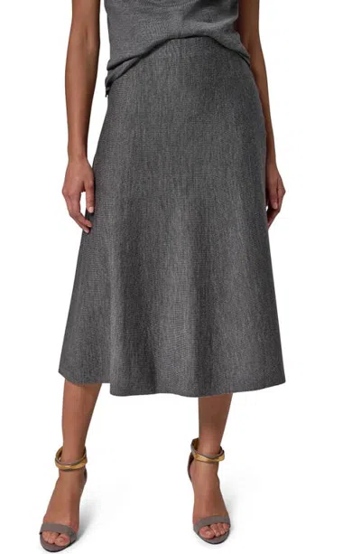 Donna Karan New York A-line Midi Sweater Skirt In Hthr Char