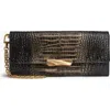 Donna Karan New York Amagansett Metallic Croco Wallet In Multi
