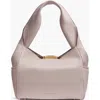Donna Karan Amagansett Soft-rolled Leather Shoulder With Sculpted Magnet Closure In Gray