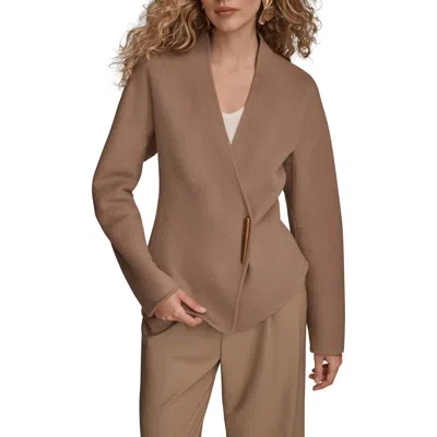 DONNA KARAN DONNA KARAN NEW YORK ASYMMETRIC WOOL BLEND JACKET