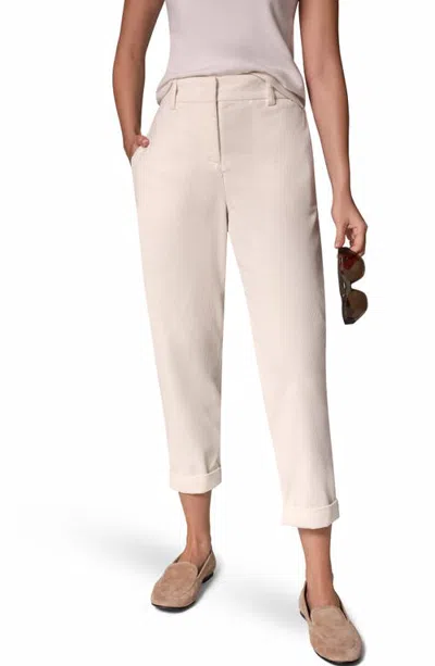 Donna Karan New York Baby Corduroy Cuffed Crop Pants In White