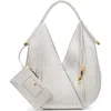 Donna Karan New York Baldwin Large Lasercut Shoulder Bag In Brilliant White