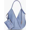 Donna Karan New York Baldwin Lasercut Mini Shoulder In Gray