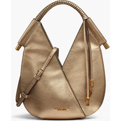 Donna Karan New York Baldwin Metallic Micro Crossbody In Gold