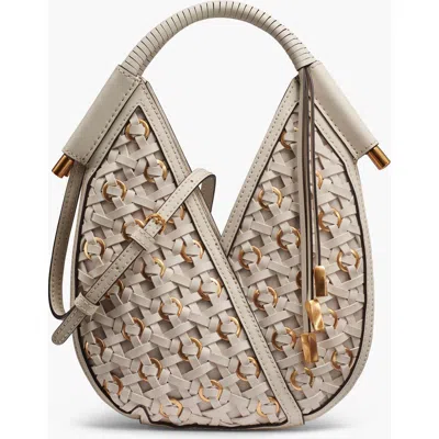 Donna Karan New York Baldwin Woven Grommet Micro Crossbody In Brown