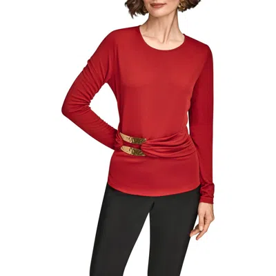 Donna Karan New York Bar Hardware Top In Red