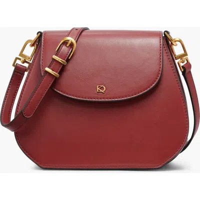 Donna Karan New York Bellerose Flap Crossbody In Burgundy