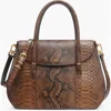Donna Karan New York Bellerose Flap Python Satchel