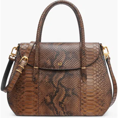 Donna Karan New York Bellerose Flap Python Satchel
