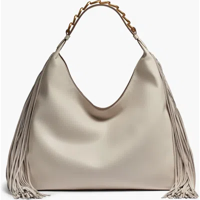 Donna Karan New York Belmore Fringe Small Shoulder In Sand