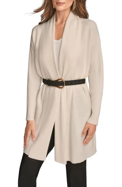 Donna Karan New York Belted Cardigan In Neutral