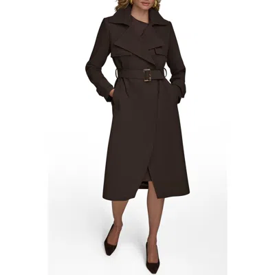 DONNA KARAN DONNA KARAN NEW YORK BELTED LONG RAINCOAT