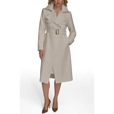 DONNA KARAN DONNA KARAN NEW YORK BELTED LONG RAINCOAT
