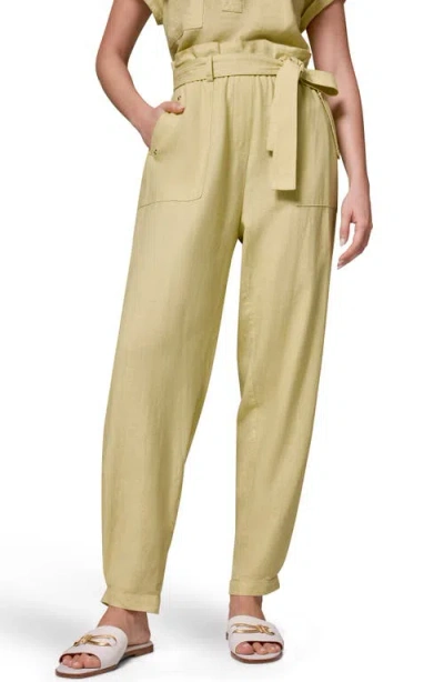 Donna Karan New York Belted Tapered Pants In Neutral