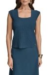 Donna Karan New York Cap Sleeve Rib Sweater