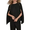 Donna Karan New York Cape Sweater In Multi