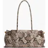 Donna Karan New York Cashmere Python Medium Tote In Brown